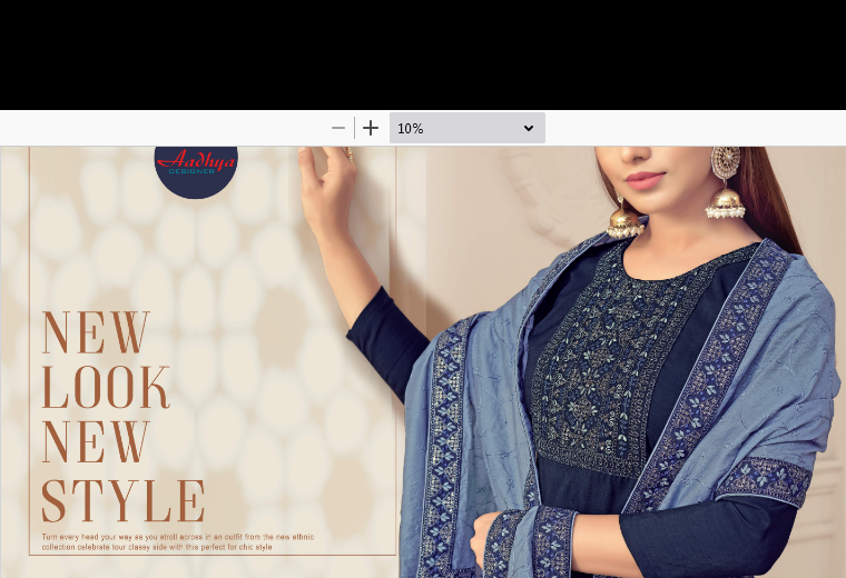 Aadhya Designer Aalia Cluster Slub  Embroidery Work Stylish Designer Salawar Suit