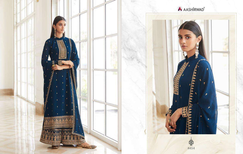Aashirwad Pankhudi Dno 8454 Georgette Stylish Hand work Designer Wear Salwar Kameez