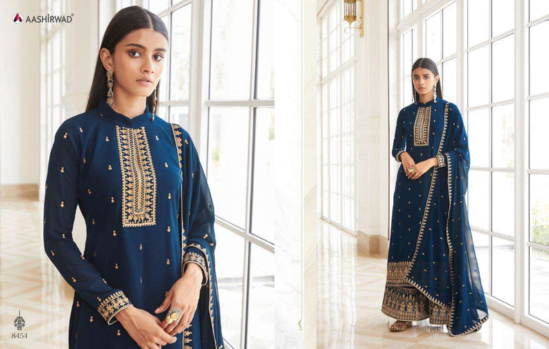 Aashirwad Pankhudi Dno 8454 Georgette Stylish Hand work Designer Wear Salwar Kameez