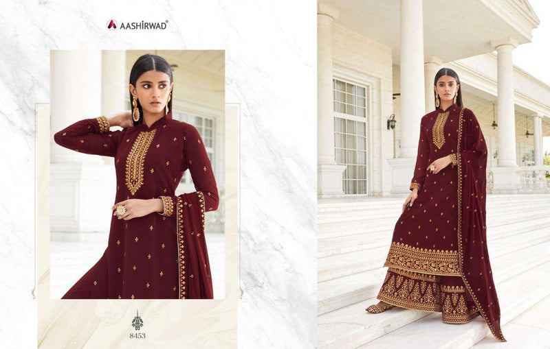 Aashirwad Pankhudi Dno 8453 Georgette Stylish Hand work Designer Wear Salwar Kameez