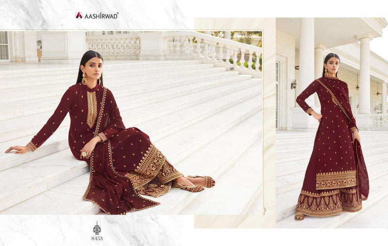 Aashirwad Pankhudi Dno 8453 Georgette Stylish Hand work Designer Wear Salwar Kameez