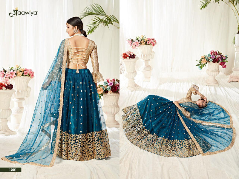 Aawiya Agnilekha Vol 1 Dno 1001 Heavy Net Stylish Designer Wear Lehenga