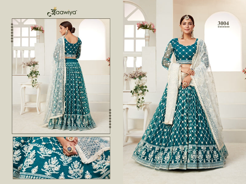 Aawiya Amrita Vol 1 Dno 3004 Heavy Net Stylish Designer Wear Lehenga