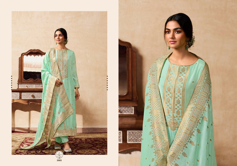 Zisa Charmy Adiva Muslin Meena Jacquard Embroidery Work Fancy Designer Festive Wear Salwar Kameez