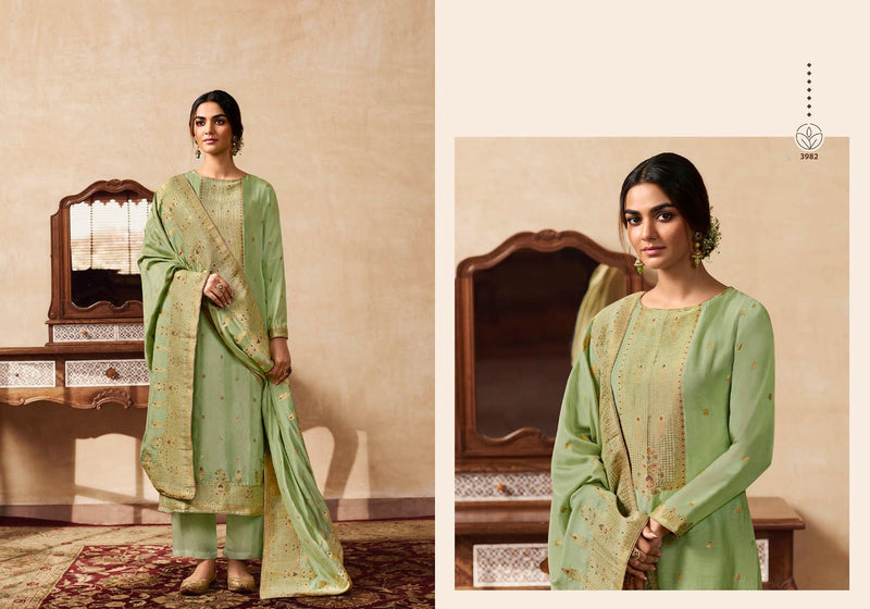 Zisa Charmy Adiva Muslin Meena Jacquard Embroidery Work Fancy Designer Festive Wear Salwar Kameez