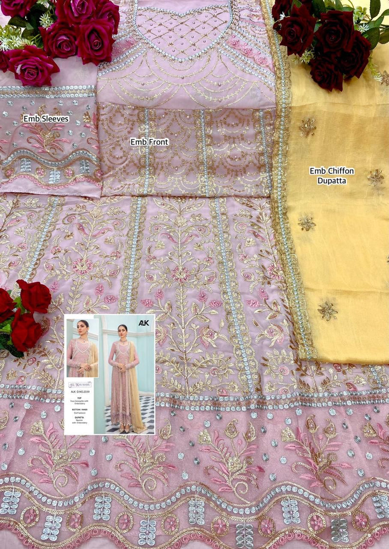 Al Khushbu Dno 2039 Georgette With Embroidered Stylish Designer Party Wear Salwar Suit