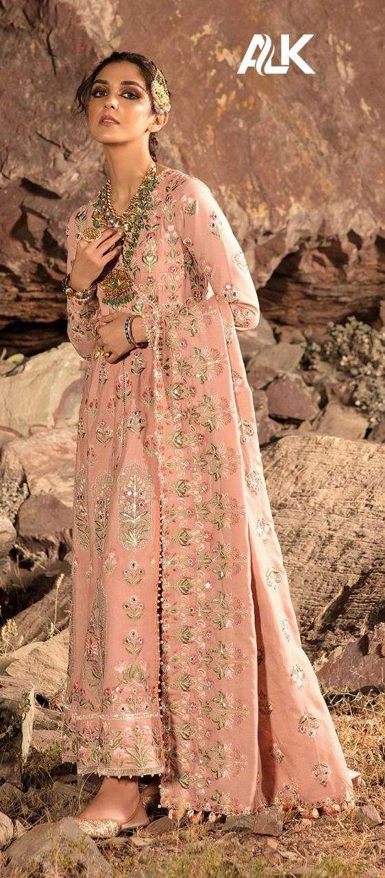 Al Khushbu Dno 2021 Georgette  With Embroidered Stylish Designer Party Wear Salwar Suit