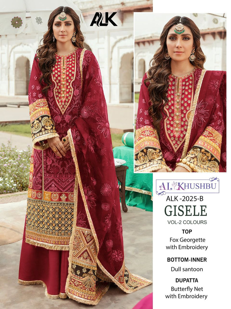 Al Khushbu Dno 2025 B Georgette With Heavy Embroidery Stylish Designer Pakistani Salwar Kameezc