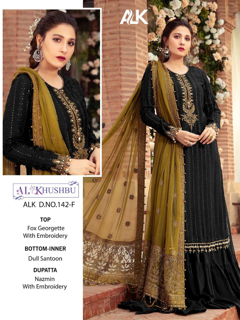 Al Khushbu Dno. 142 F Bridal Wear Salwar Kameez