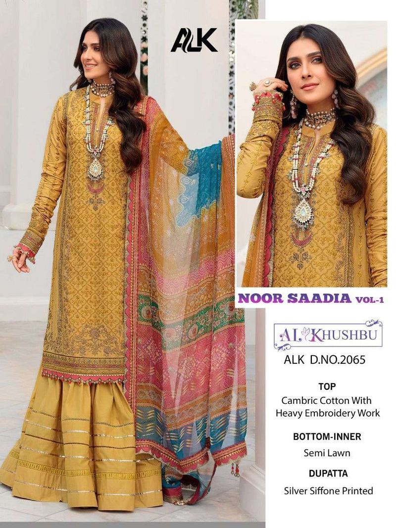 Al khushbu Dno 2065 Cotton Stylish Designer Printed Pakistani Style Salwar Kameez