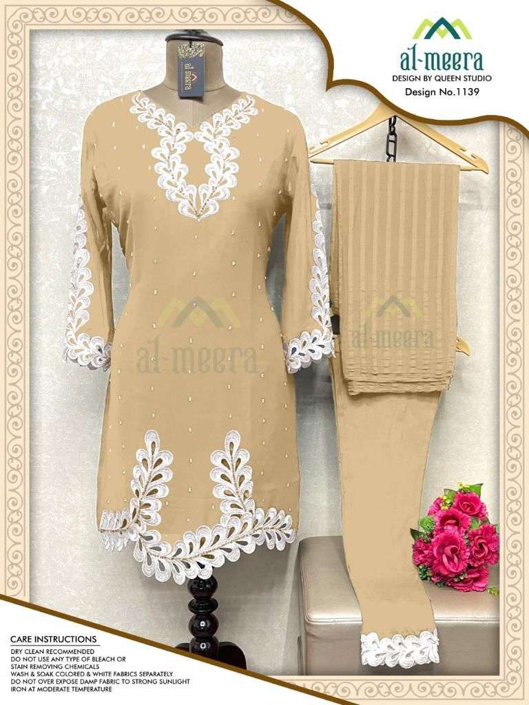 Al Meera Dno 1139 Georgette With Embroidered Stylish Designer Pakistani Style Kurti