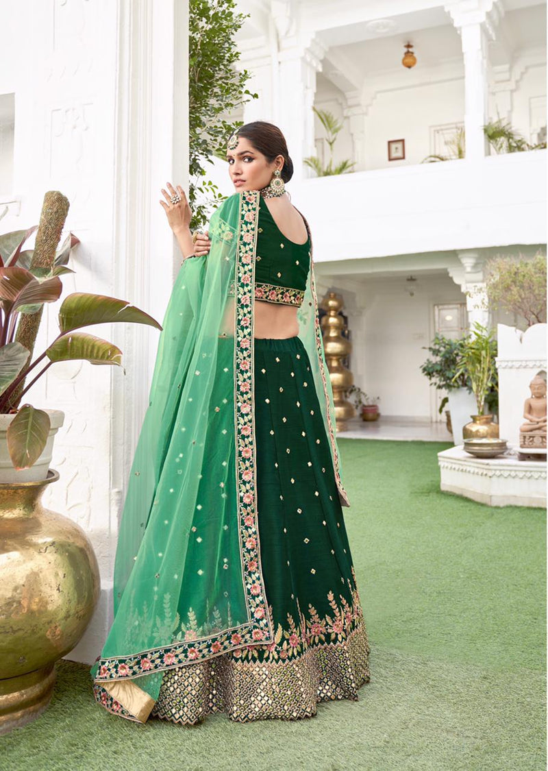 Alizeh Dno 1014 Silk Stylish Designer Embroidered Hand work Wedding Wear Lehenga Choli