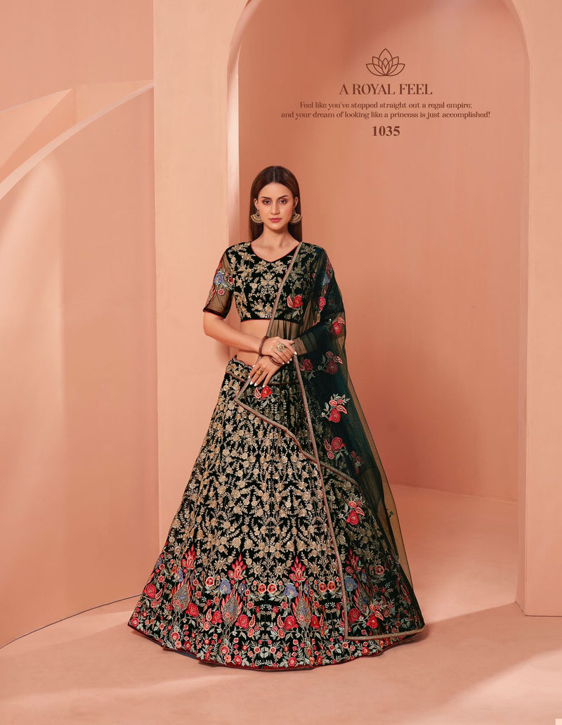 Alizeh Vol 2 Dno 1035 Net Stylish Designer Wedding Wear Lehenga