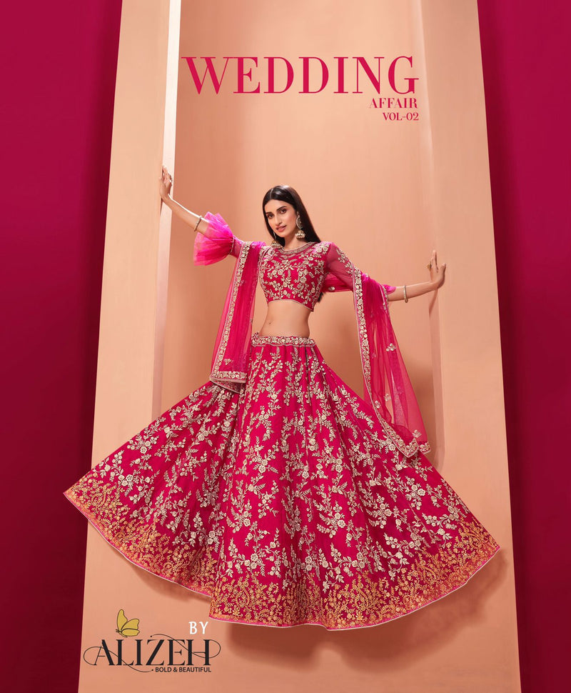 Alizeh Vol 2 Dno 1036 Net Stylish Designer Wedding Wear Lehenga