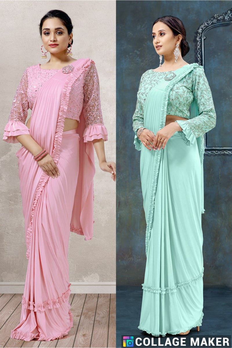 Amoha Trendz Dno 1015587 Imported Lyra Stylish Designer Party Wear Gorgeous Look Saree