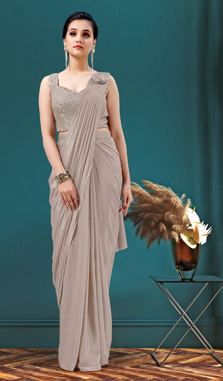 Amoha Trendz Dno 1015696 Ice Georgette Stylish Designer Party Wear Sarees