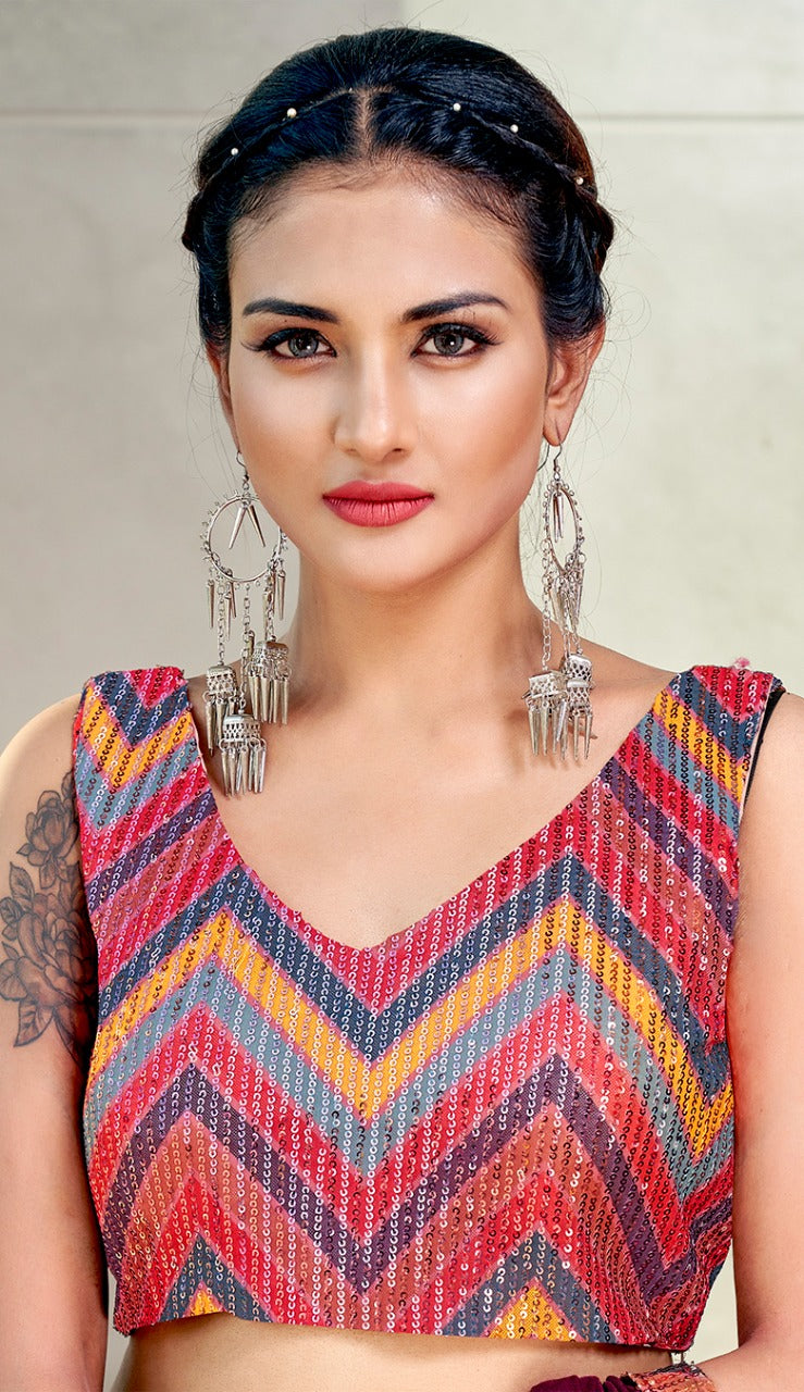 Amoha Trendz Design No 101806 Imported Lycra Stylish Designer Party Wear Saree
