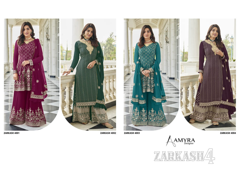 Amyra Design Zarkash Vol 4 Georgette with Attrective Look Stylish Designer Party Wear Salwar Suit