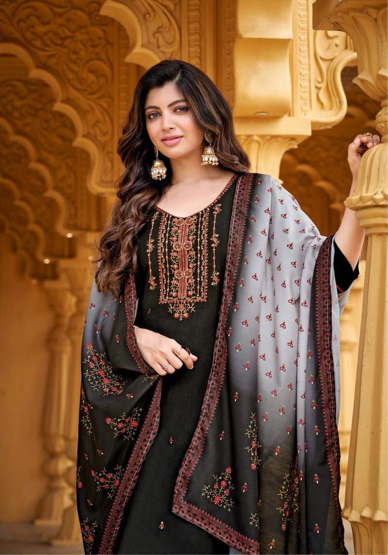 Anieya Fashion Kashmiri Vol 1 Viscose With Embroidery Work Stylish Designer Kurti With Pant Dupatta