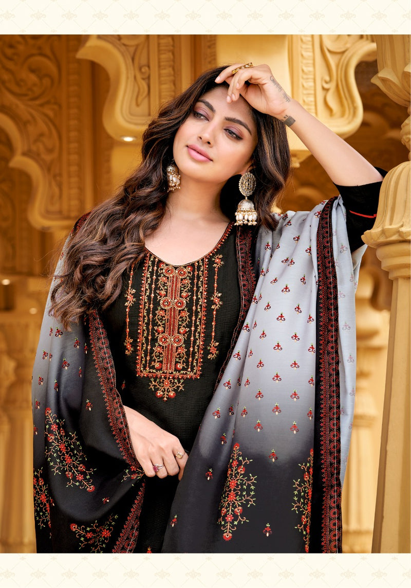 Anieya Fashion Kashmiri Vol 1 Viscose With Embroidery Work Stylish Designer Kurti With Pant Dupatta
