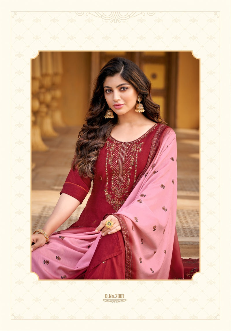 Anieya Fashion Kashmiri Vol 1 Viscose With Embroidery Work Stylish Designer Kurti With Pant Dupatta