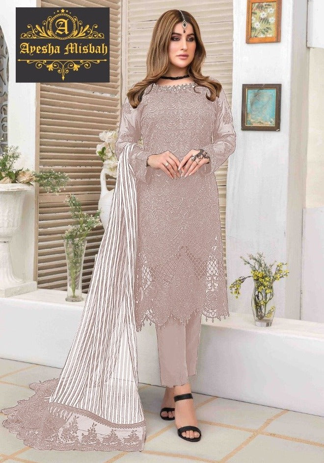 Ayesha Misbah 101 Faux Georgette Stylish Designer Salwar Kameez