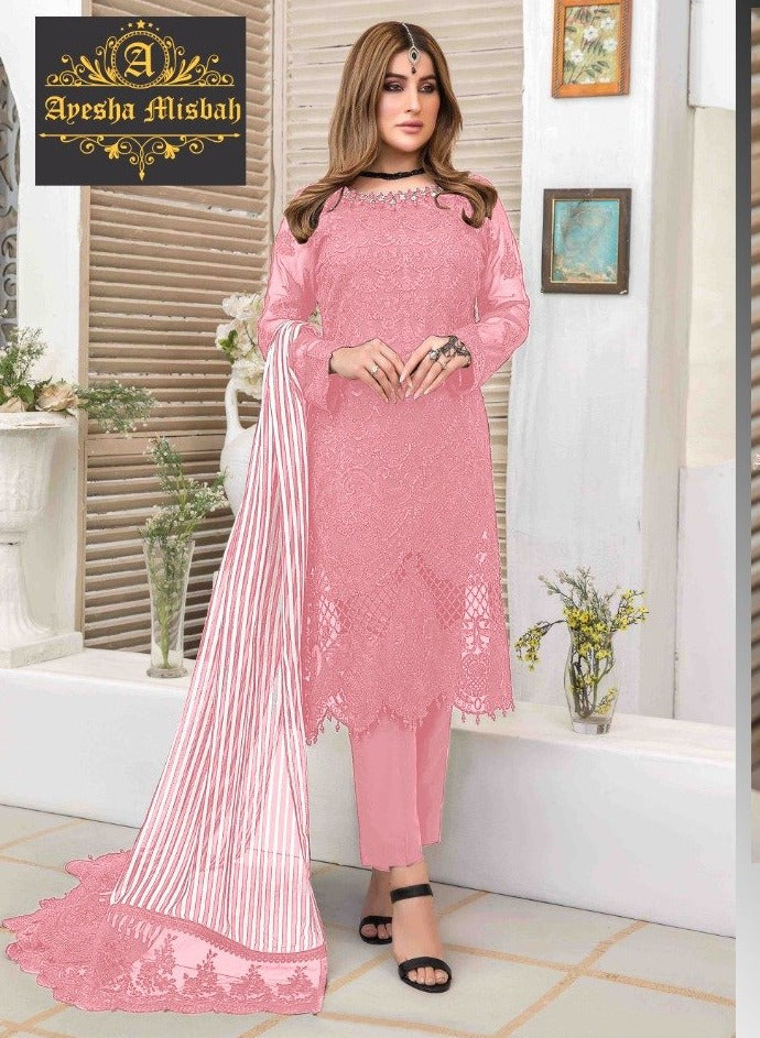 Ayesha Misbah 101 Faux Georgette Designer Salwar Kameez