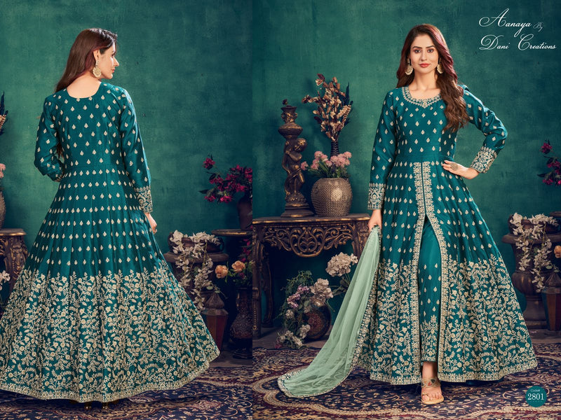 Dani Aanaya 2800 Series Vol 128 Art Silk Stylish Designer Heavy Look Party Wear Salwar Suit