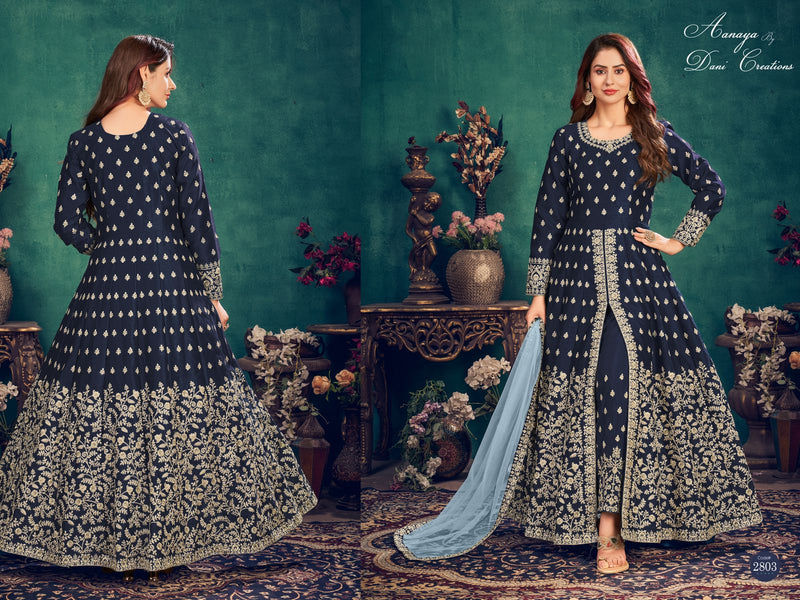 Dani Aanaya 2800 Series Vol 128 Art Silk Stylish Designer Heavy Look Party Wear Salwar Suit
