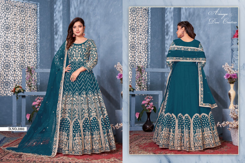 Dani Aanaya 3803 series Vol 138 Net Heavy Stylish Designer Wedding Wear Lehenga