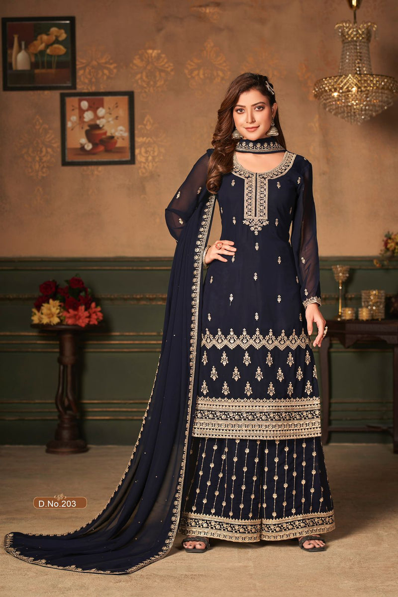 Dani Vanni Vol 20 Georgette Stylish Designer Festival Look Salwar Kameez