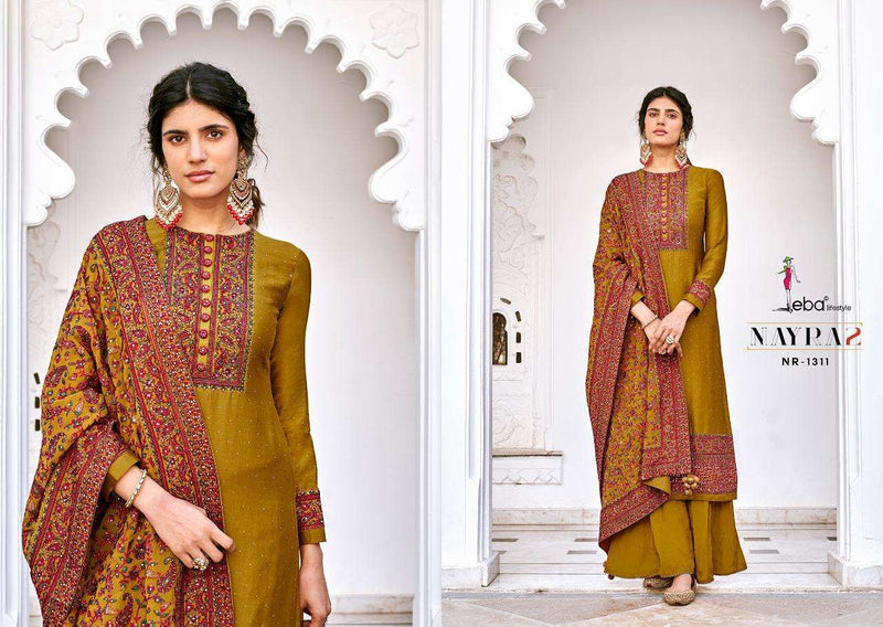 Eba Lifestyle Nyra Vol 2 NR-1311 Viscose Silk Stylish Designer Wear Pakistani Salwar Suit