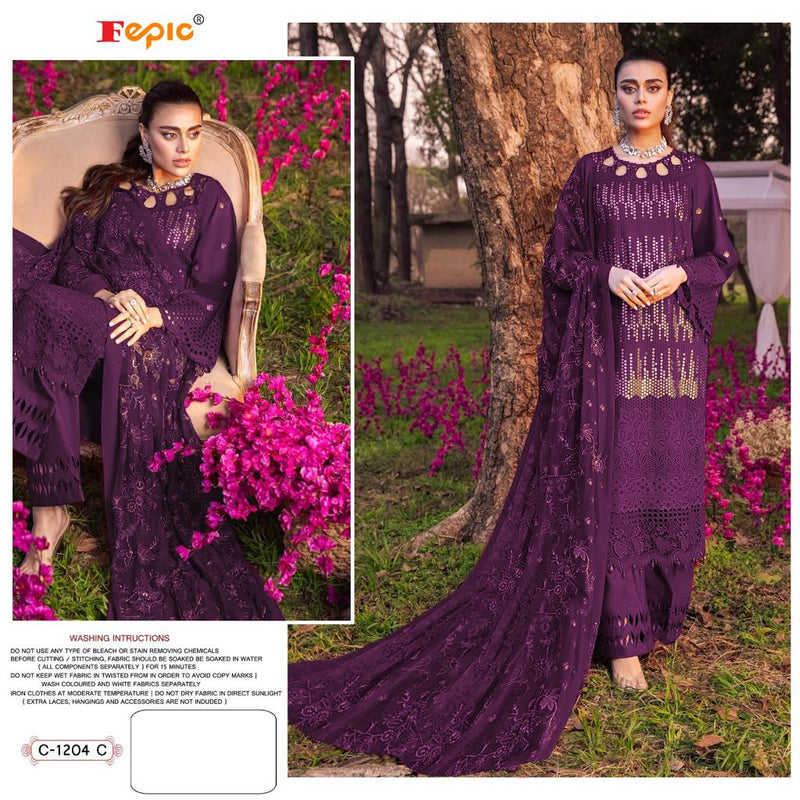 Fepic Rosemeen Dno 1204 B Georgette Stylish Designer Party Wear Salwar Kameez
