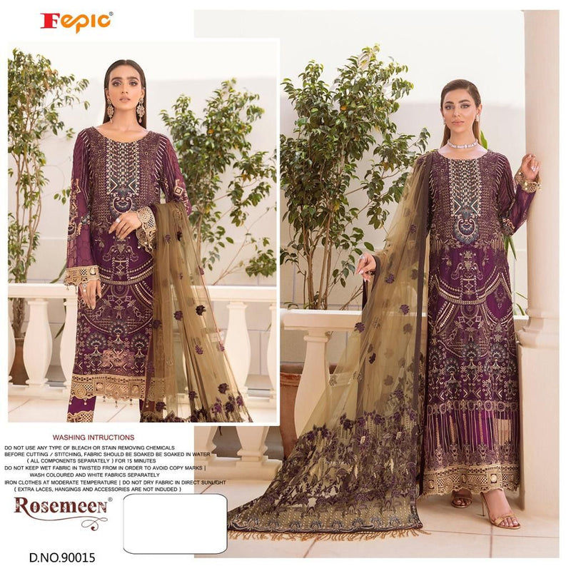 Fepic Rosemeen 90015 Fox Georgette Pakistani Designer Wear Salwar Kameez