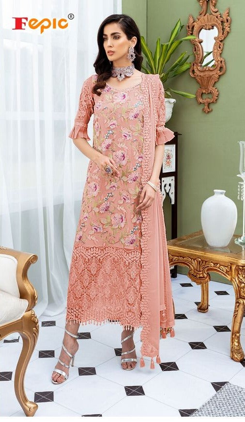Fepic Rosemeen C 1118 E Butterfly Net Casual Wear Salwar Kameez