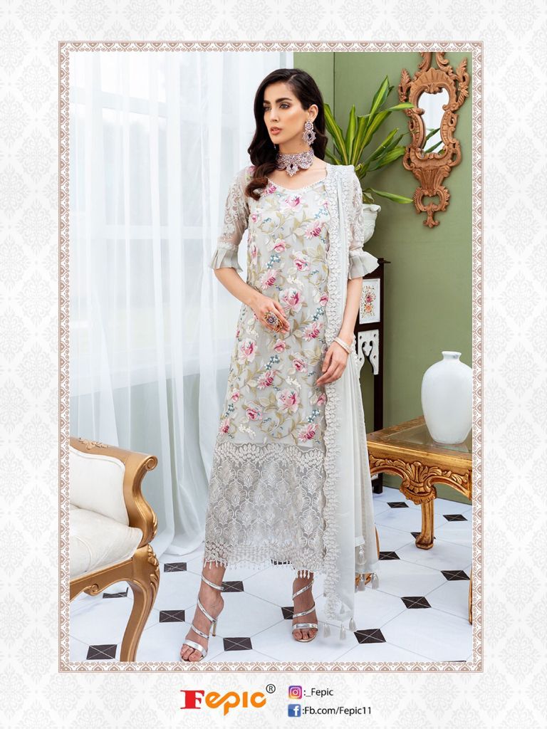 Fepicat Rosemeen Blockbuster C 1118 Butterfly Net Heavy Embroidered Salwar Suit