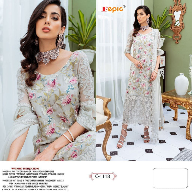Fepicat Rosemeen Blockbuster C 1118 Butterfly Net Heavy Embroidered Salwar Suit
