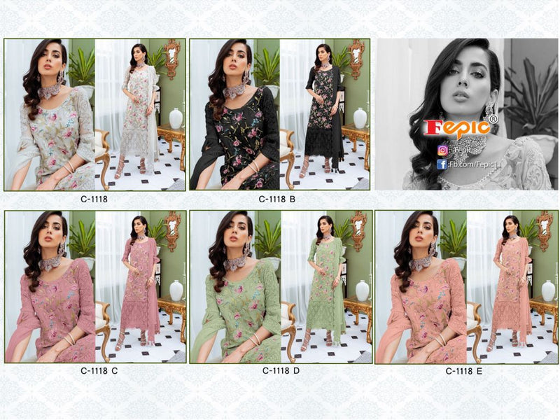 Fepicat Rosemeen Blockbuster C 1118 Butterfly Net Heavy Embroidered Salwar Suit