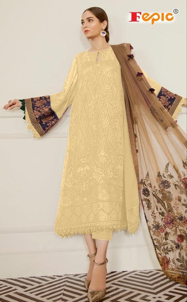 Fepic Rosemeen 66007 P Georgget Stylish Designer Salwar Suit