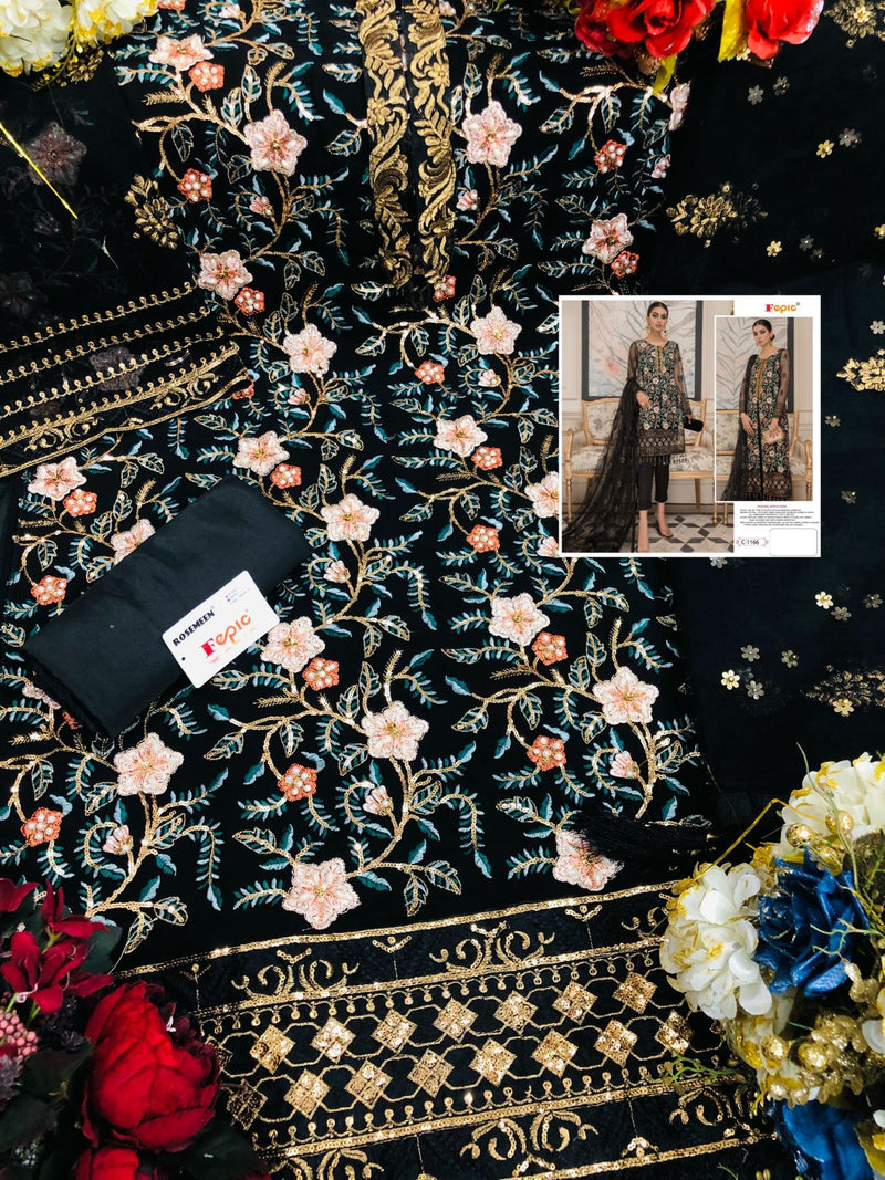 Fepic Rosemeen C 1166 Georgette Stylish Designer Party Wear Salwar Kameez