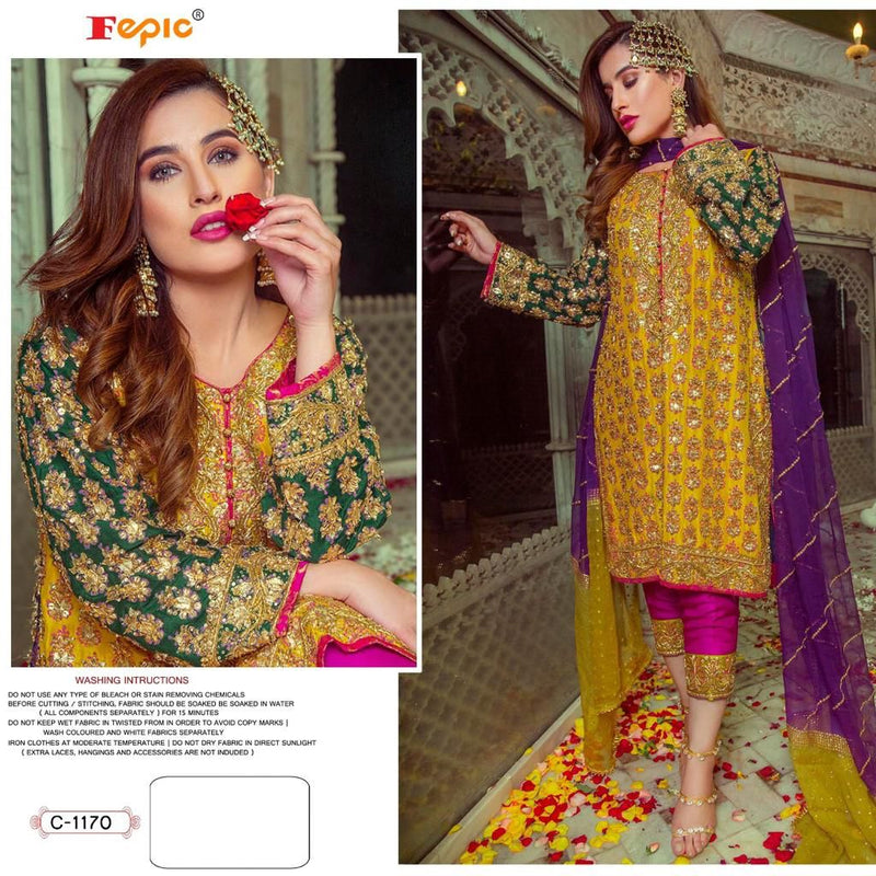Fepic Rosemeen Dno C 1170 Georgette Stylish Designer Party Wear Pakistani Style Salwar Kameez