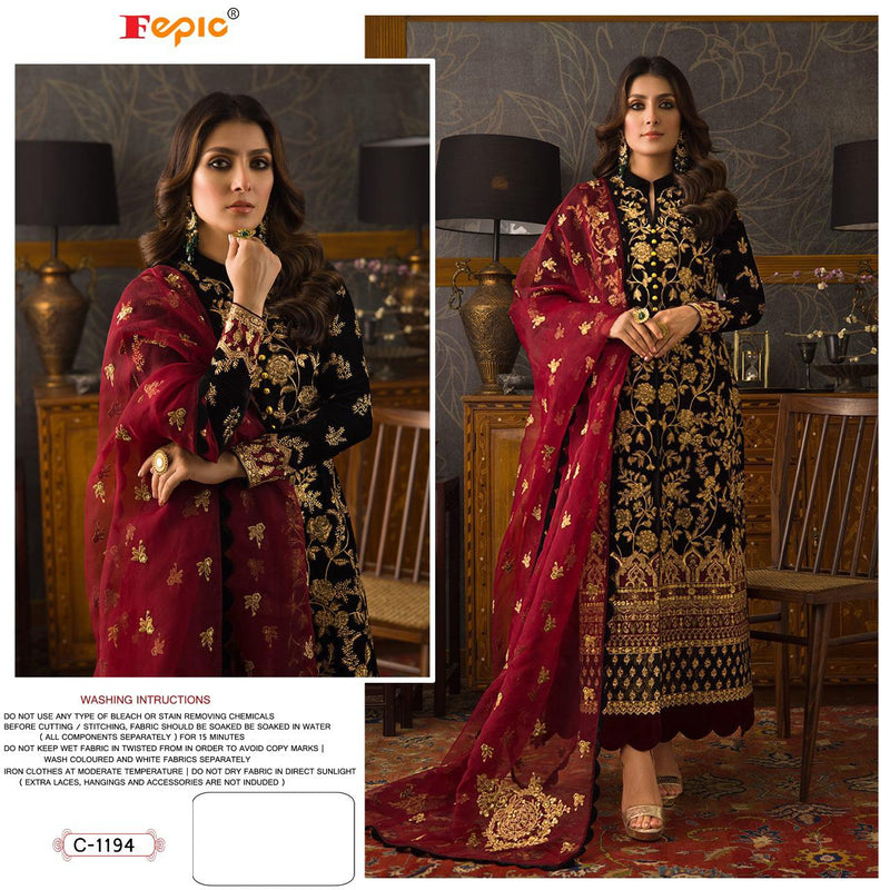 Fepic Rosemeen C 1194 Fox Georgette Stylish Designer Festival Look Salwar Suit