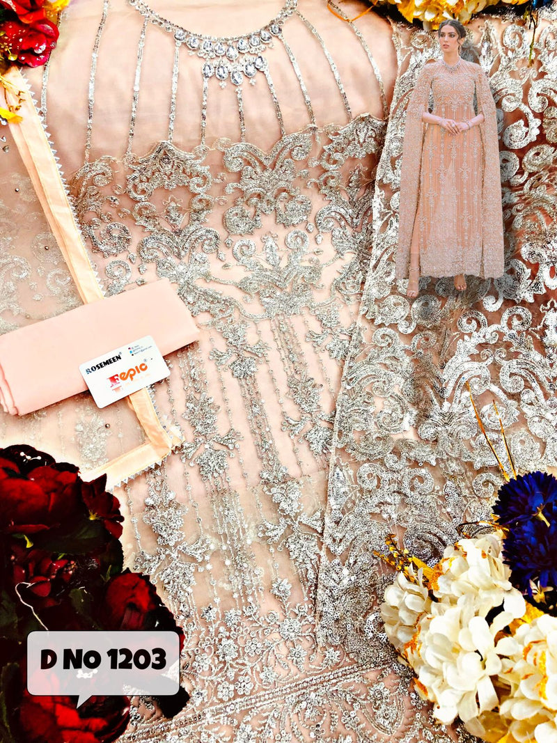 Fepic Rosemeen C 1203 Butterfly Net Stylish Designer Party Wear Salwar Suit