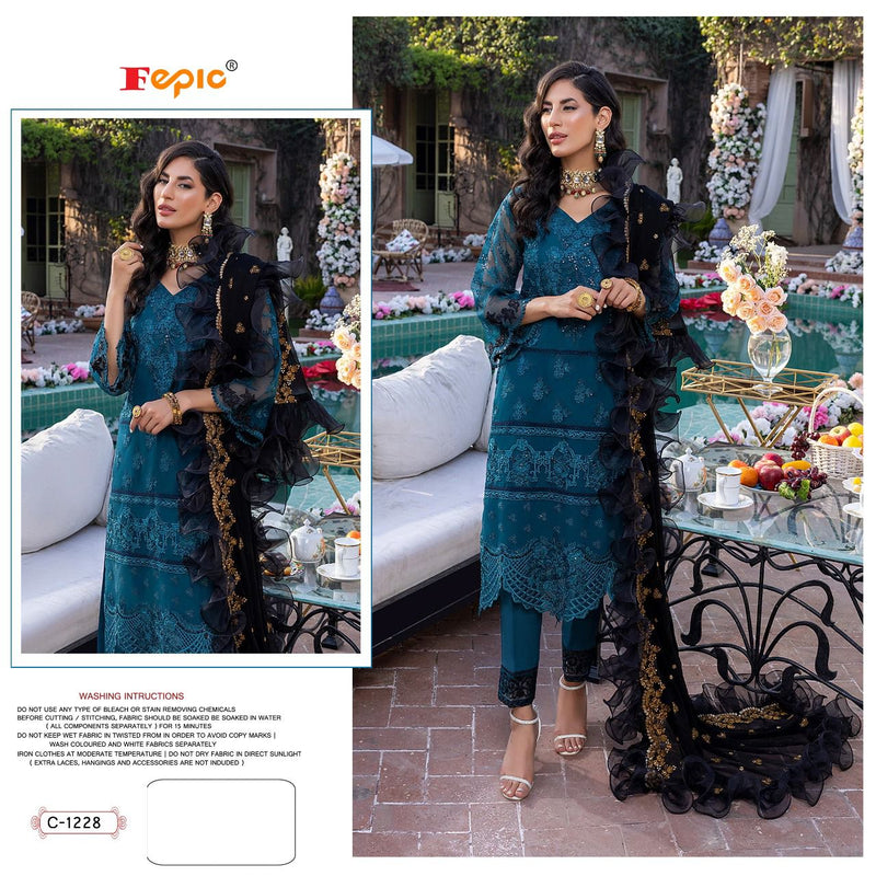 Fepic Rosemeen  C 1228  Georgette With Embroidered Stylish Designer Party Wear Salwar Suit