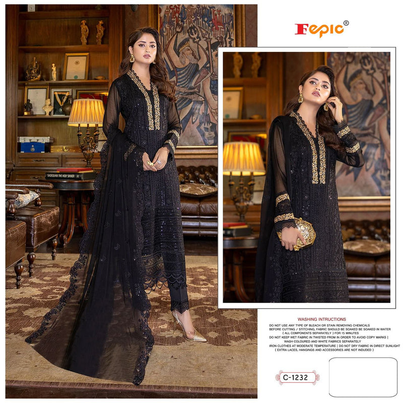 Fepic Suit Rosemeen C 1232 Georgette With Heavy Embroidery Pakistani Salwar Kameez