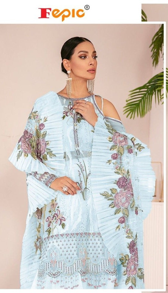 Fepic Rosemeen D 5136 C Georgget  Stylish Designer Salwar kameez