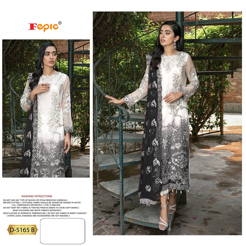 Fepic Rosemeen Dno 5165 B Butterfly Net Stylish Embroidery Work Designer Party Wear Salwar Suit