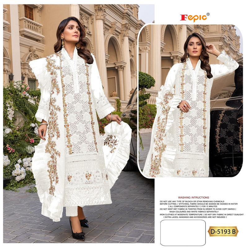 Fepic Rosemeen D-5193 B Georgette Elegant Designer Wear Salwar Kameez