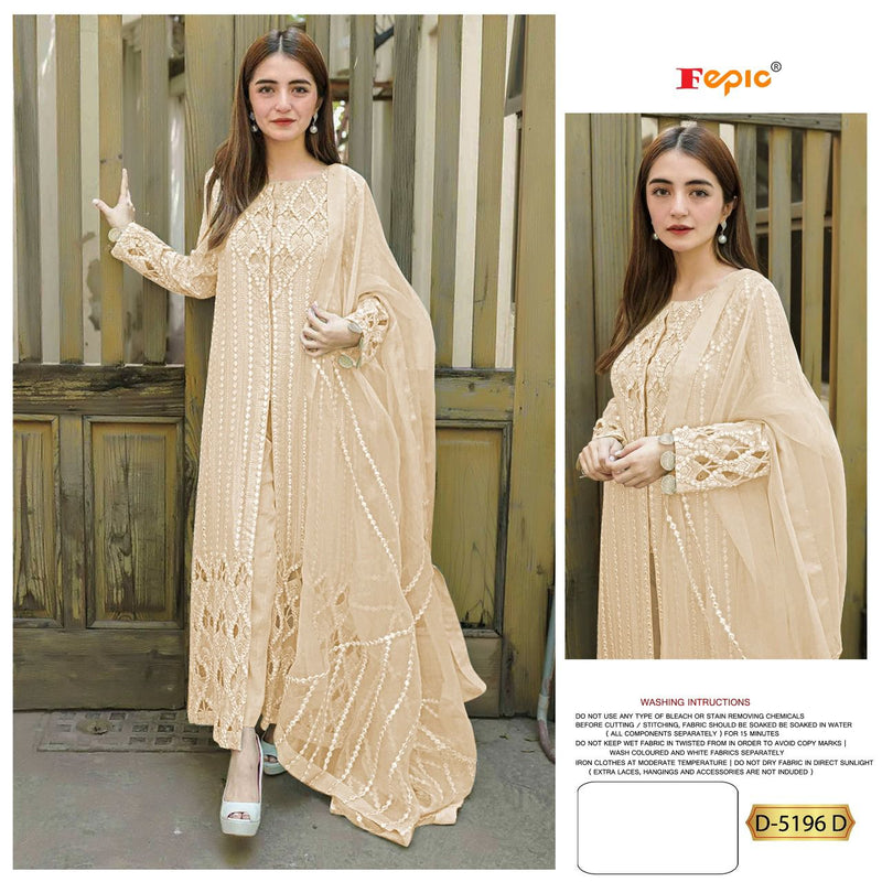 Fepic Rosemeen Dno 5196 D Georgette Pakistani Style Party Wear Salwar Suit
