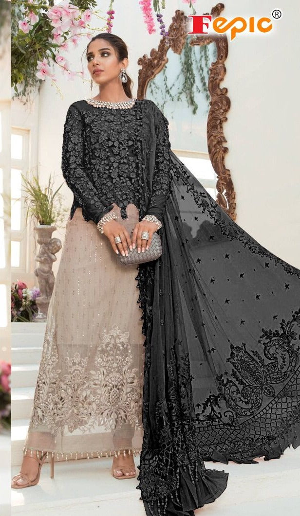 Fepic Rosemeen D 5111 E Net Heavy Embroidered Salwar Suit